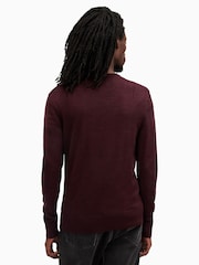 AllSaints Red Mode Merino Crew Neck Jumper - Image 5 of 6