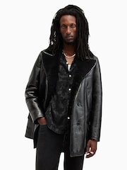 AllSaints Black Selkirk Jacket - Image 1 of 6