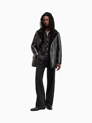 AllSaints Black Selkirk Jacket - Image 3 of 6