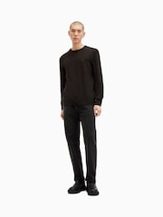 AllSaints Brown Mode Merino Crew Neck Jumper - Image 3 of 6