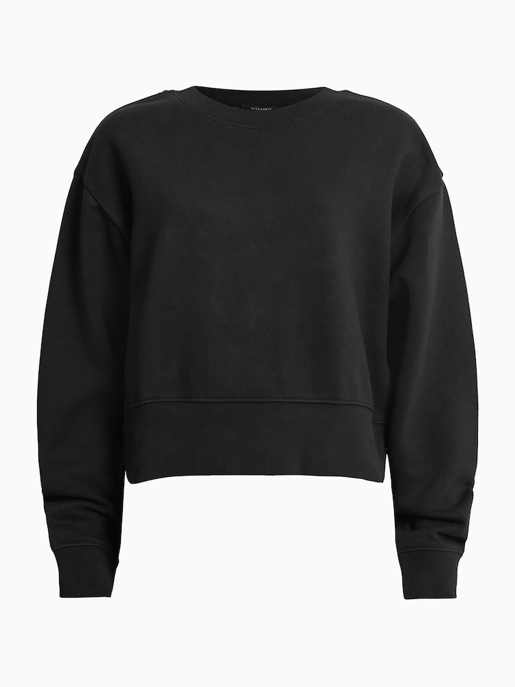 Allsaints Musta Separo Wing Collegepaita - Kuva 7 / 7