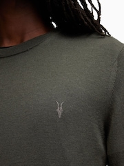 AllSaints Green Mode Merino Crew Neck Jumper - Image 2 of 5