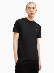 AllSaints Red Brace Short Sleeves Crew T-Shirts 3 Pack - Image 3 of 8