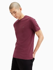 AllSaints Red Brace Short Sleeves Crew T-Shirts 3 Pack - Image 6 of 8