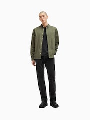 AllSaints Green Hawthorne Long Sleeves Shirt - Image 3 of 7