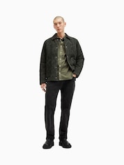 AllSaints Green Hawthorne Long Sleeves Shirt - Image 5 of 7