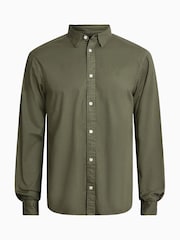 AllSaints Green Hawthorne Long Sleeves Shirt - Image 7 of 7