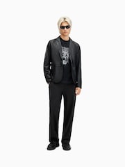 AllSaints Black Halla Trousers - Image 2 of 6
