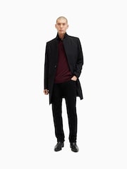 AllSaints Red Mode Merino Long Sleeves Polo Shirt - Image 3 of 7