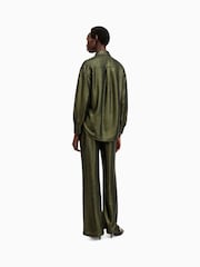 AllSaints Green Charli Seq Trousers - Image 3 of 7