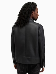AllSaints Black Hayward 100% Cotton Jacket - Image 2 of 8