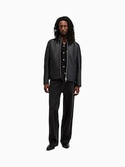 AllSaints Black Hayward 100% Cotton Jacket - Image 3 of 8