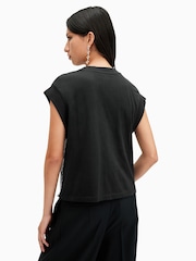 AllSaints Black Shane Chain Top - Image 5 of 6