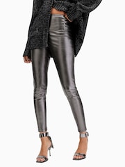 AllSaints Grey Cora Leggings - Image 1 of 6