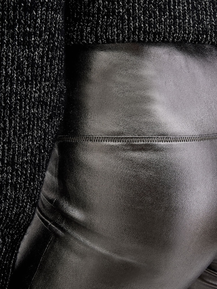 AllSaints Grey Cora Leggings - Image 4 of 6
