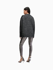 AllSaints Grey Cora Leggings - Image 5 of 6
