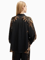 AllSaints Black Oana Shirt - Image 5 of 6