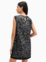 AllSaints Black Llia Emb Dress - Image 2 of 7