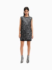 AllSaints Black Llia Emb Dress - Image 4 of 7