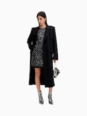 AllSaints Black Llia Emb Dress - Image 5 of 7