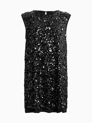 AllSaints Black Llia Emb Dress - Image 7 of 7