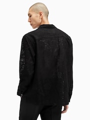 AllSaints Black Okesa Long Sleeve Shirt - Image 3 of 6