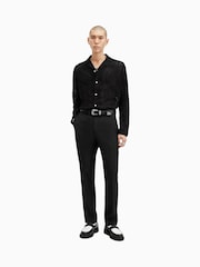 AllSaints Black Okesa Long Sleeve Shirt - Image 4 of 6