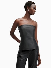AllSaints Black Imago Bodice T-Shirt - Image 3 of 6