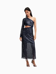 AllSaints Blue Daisy Topaz Dress - Image 1 of 7
