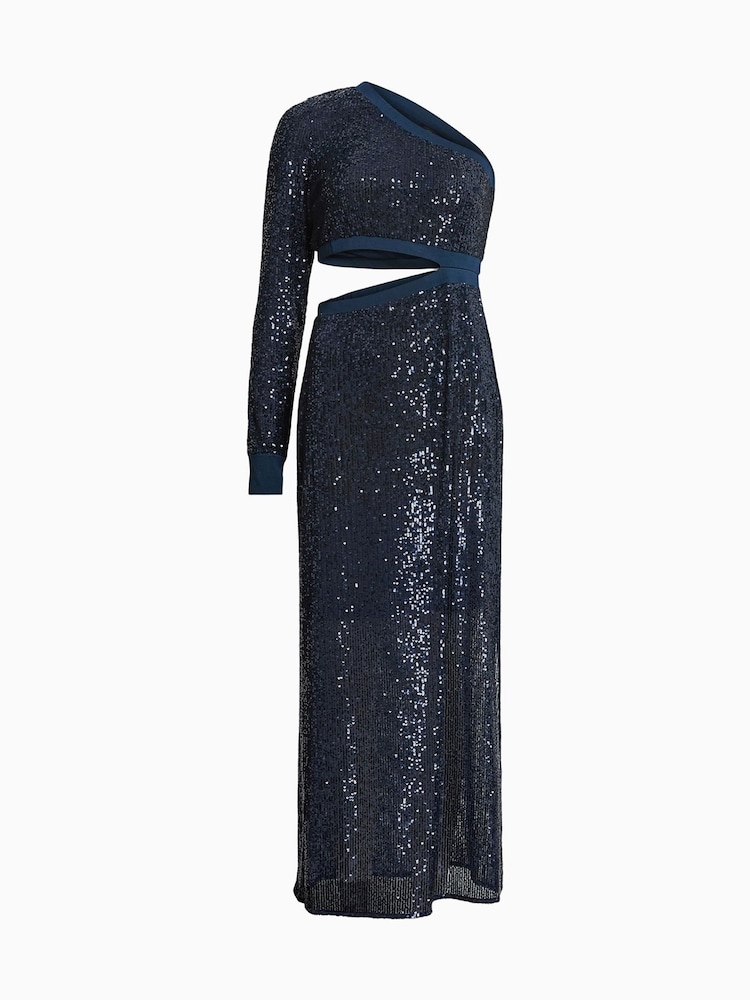 AllSaints Blue Daisy Topaz Dress - Image 7 of 7