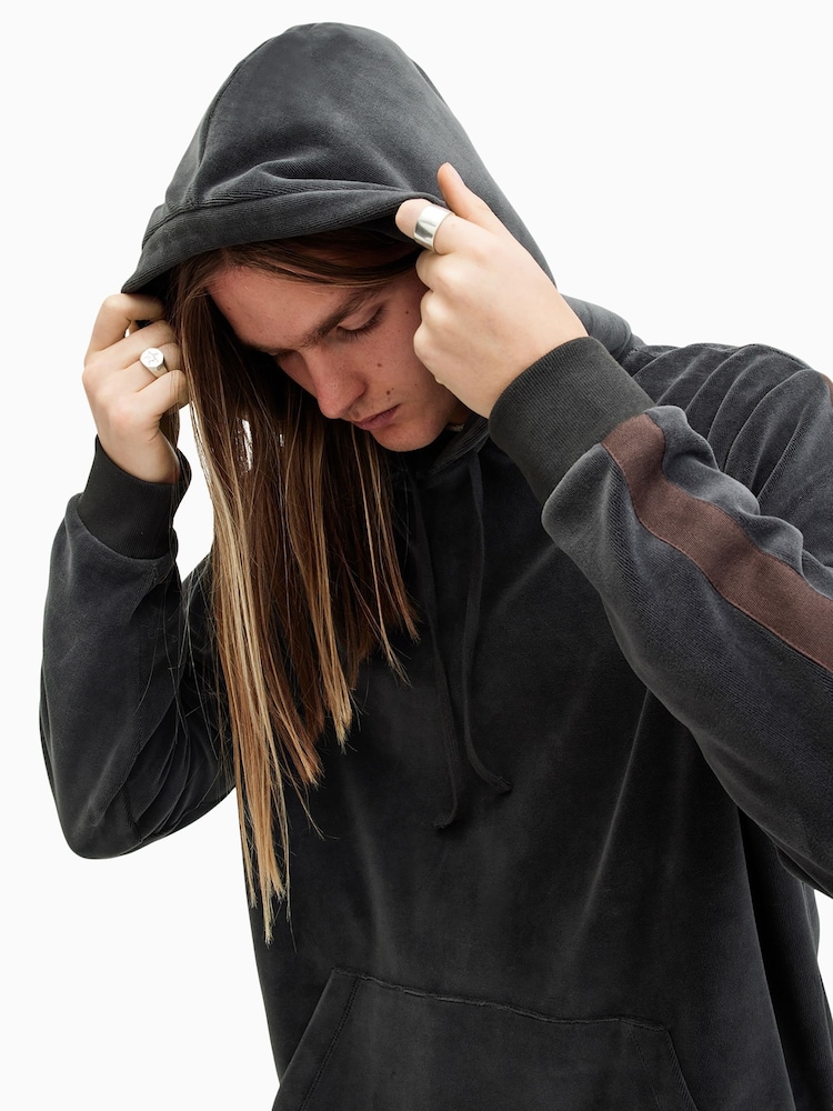 AllSaints Grey Draven Oth Hoodie - Image 2 of 7