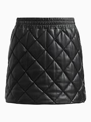 AllSaints Black Ottie Quilt Skirt - Image 6 of 6