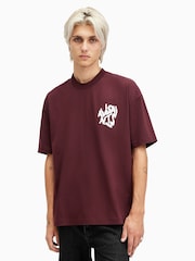 AllSaints Orlando Kurzarm-T-Shirt aus Baumwolle mit Rundhalsausschnitt - Bild 1 von 6