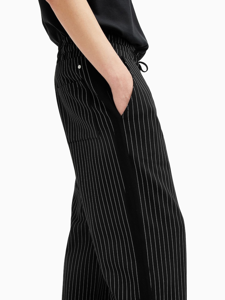 AllSaints Black Sinclair Joggers - Image 7 of 8
