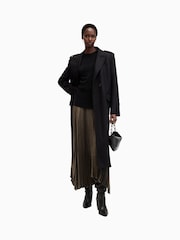 AllSaints Gold Phia Metallic Skirt - Image 1 of 6
