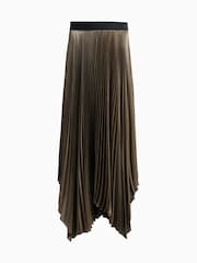 AllSaints Gold Phia Metallic Skirt - Image 6 of 6