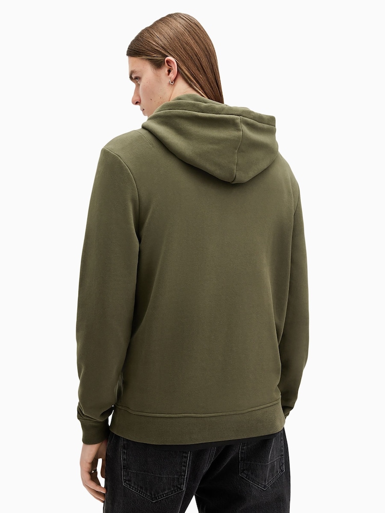 AllSaints Green Raven OTH Hoodie - Image 2 of 7 AllSaints Green Raven OTH Hoodie - Image 2 of 7