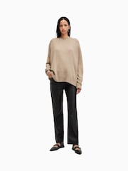AllSaints Brown Ines Crew Neck Jumper - Image 3 of 7