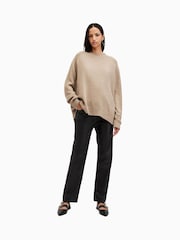 AllSaints Brown Ines Crew Neck Jumper - Image 4 of 7
