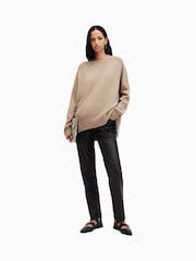 AllSaints Brown Ines Crew Neck Jumper - Image 5 of 7