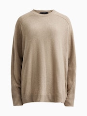 AllSaints Brown Ines Crew Neck Jumper - Image 7 of 7