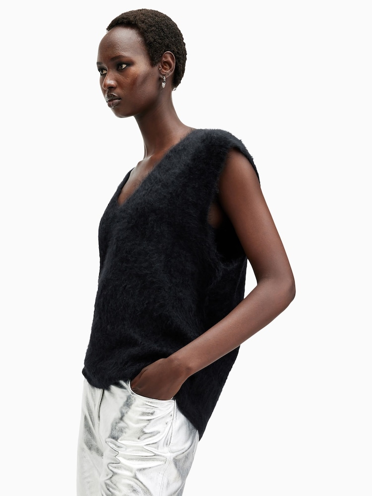 AllSaints Black Rebel Tank - Image 3 of 7