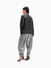 AllSaints Grey Kaye Trousers - Image 7 of 8