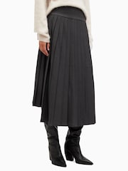 AllSaints Grey Kaya Skirt - Image 2 of 6