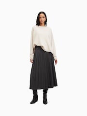 AllSaints Grey Kaya Skirt - Image 4 of 6