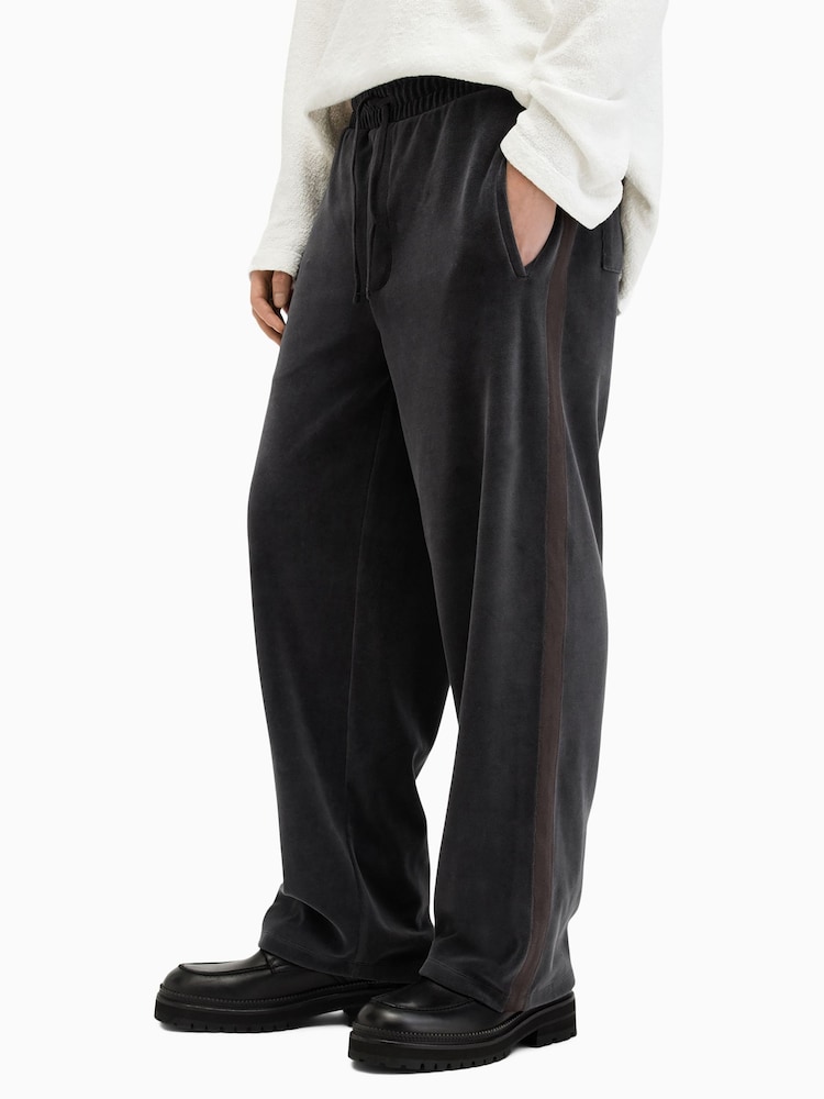 AllSaints Grey Draven Joggers - Image 1 of 8