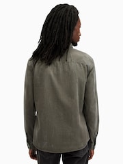 AllSaints Green Staveley Shirt - Image 2 of 5