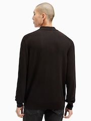 AllSaints Brown Kilburn Long Sleeve Polo Shirt - Image 2 of 6