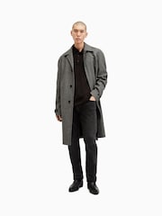 AllSaints Brown Kilburn Long Sleeve Polo Shirt - Image 4 of 6