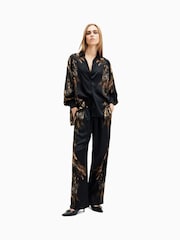 AllSaints Black Tyler Trousers - Image 1 of 5